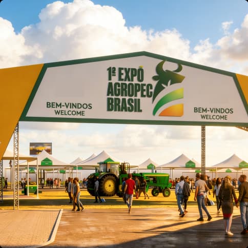 Entrada da feira