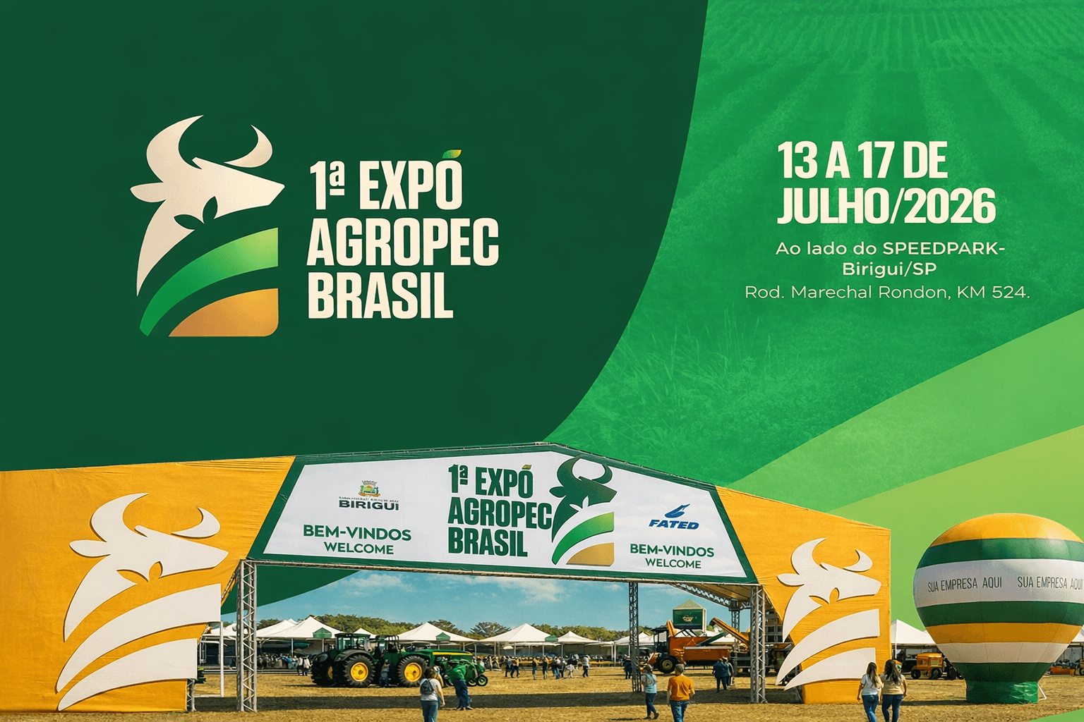Entrada da Expó Agropec Brasil