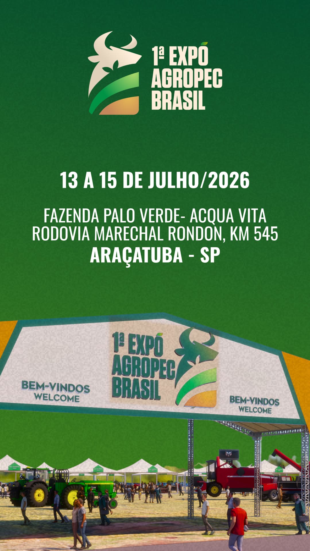 Entrada da Expó Agropec Brasil